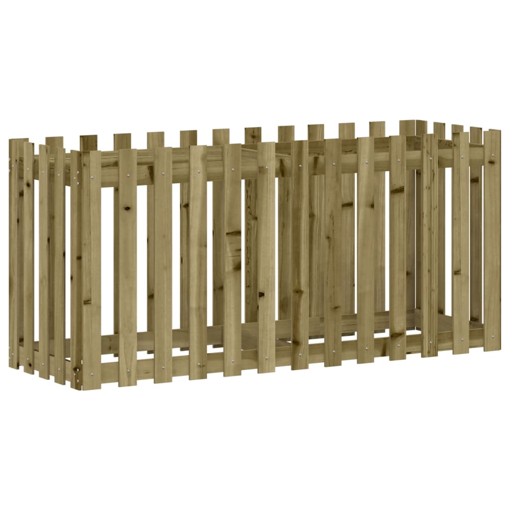 Sodo lovelis, 150x50x70cm, impregnuota pušis, tvorelės dizaino Sodo lovelis, 150x50x70cm, impregnuota pušis, tvorelės dizaino - Image 4