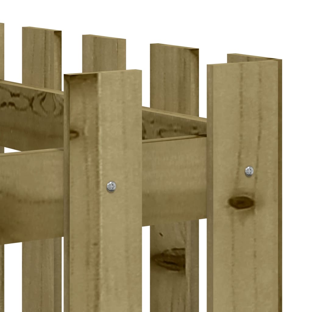 Sodo lovelis, 150x50x70cm, impregnuota pušis, tvorelės dizaino Sodo lovelis, 150x50x70cm, impregnuota pušis, tvorelės dizaino - Image 7