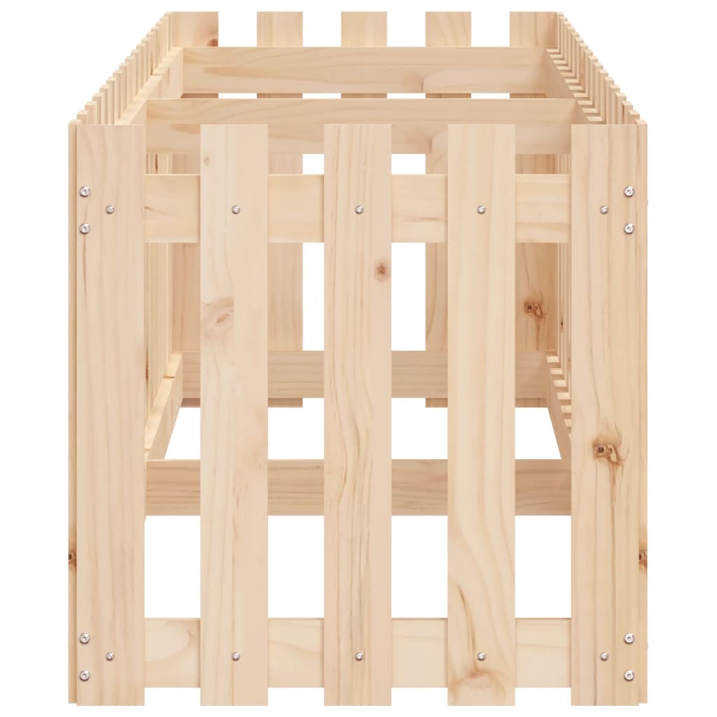 Sodo lovelis, 200x50x50cm, pušies masyvas, tvorelės dizaino Sodo lovelis, 200x50x50cm, pušies masyvas, tvorelės dizaino - Image 6