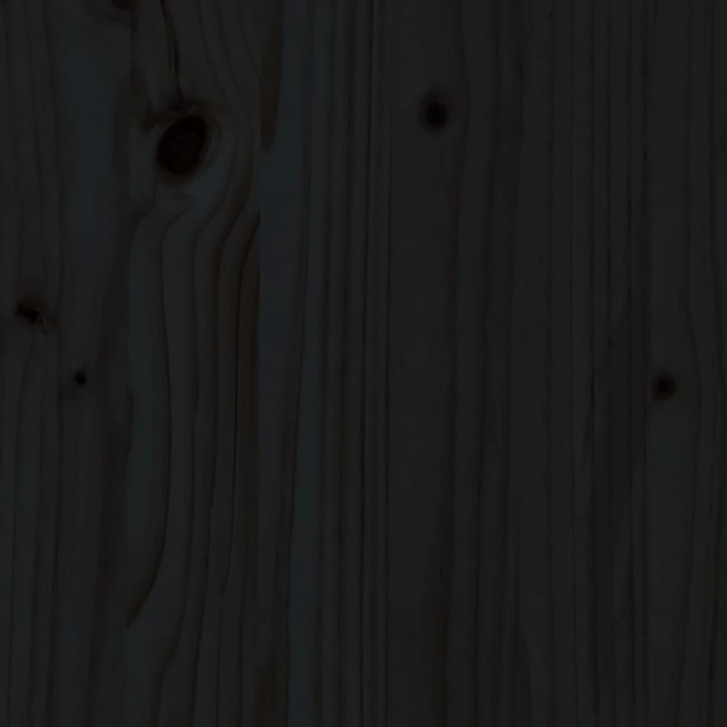 Sodo lovelis, juodas, 200x50x50cm, pušis, tvorelės dizaino Sodo lovelis, juodas, 200x50x50cm, pušis, tvorelės dizaino - Image 8