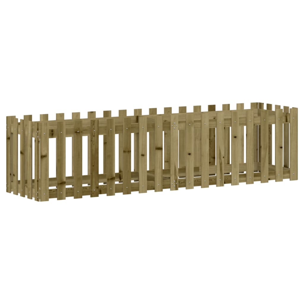 Sodo lovelis, 200x50x50cm, impregnuota pušis, tvorelės dizaino Sodo lovelis, 200x50x50cm, impregnuota pušis, tvorelės dizaino - Image 4
