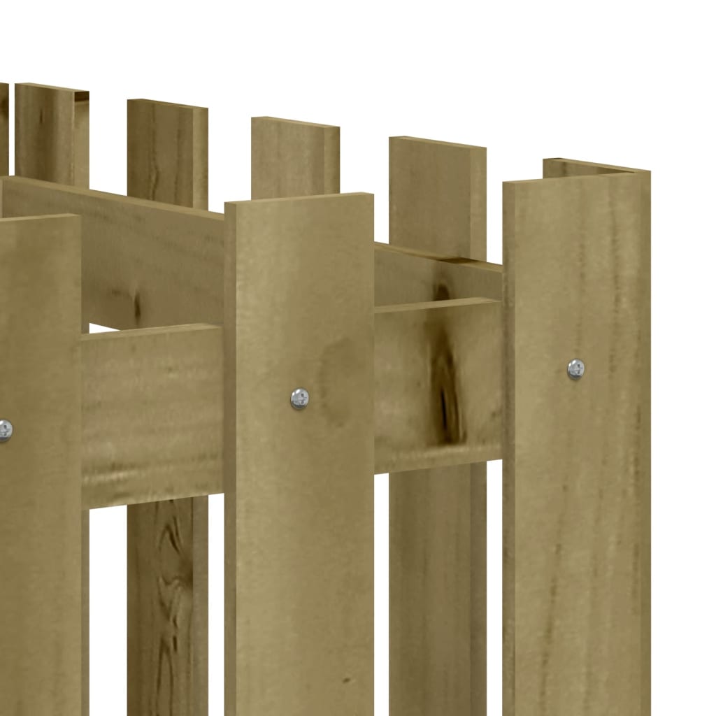 Sodo lovelis, 200x50x50cm, impregnuota pušis, tvorelės dizaino Sodo lovelis, 200x50x50cm, impregnuota pušis, tvorelės dizaino - Image 7