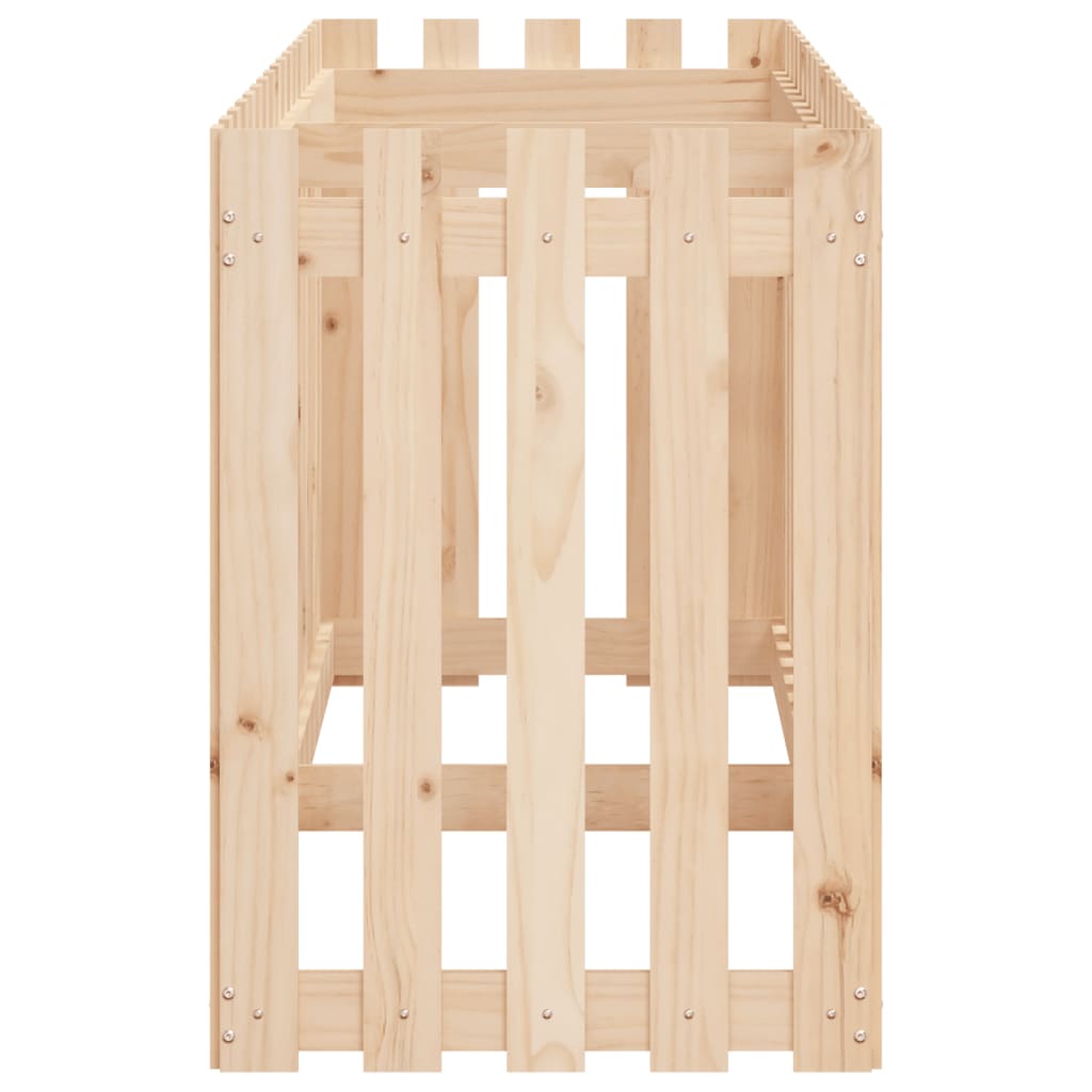 Sodo lovelis, 200x50x70cm, pušies masyvas, tvorelės dizaino Sodo lovelis, 200x50x70cm, pušies masyvas, tvorelės dizaino - Image 6
