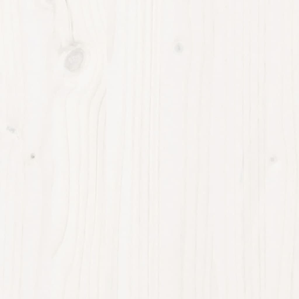 Sodo lovelis, baltas, 200x50x70cm, pušis, tvorelės dizaino Sodo lovelis, baltas, 200x50x70cm, pušis, tvorelės dizaino - Image 8