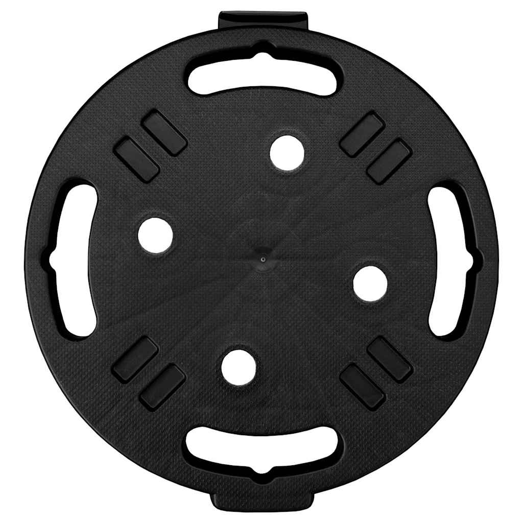 Augalų padėklai su ratukais, 5vnt., juodi, 30cm, 170kg Augalų padėklai su ratukais, 5vnt., juodi, 30cm, 170kg - Image 6