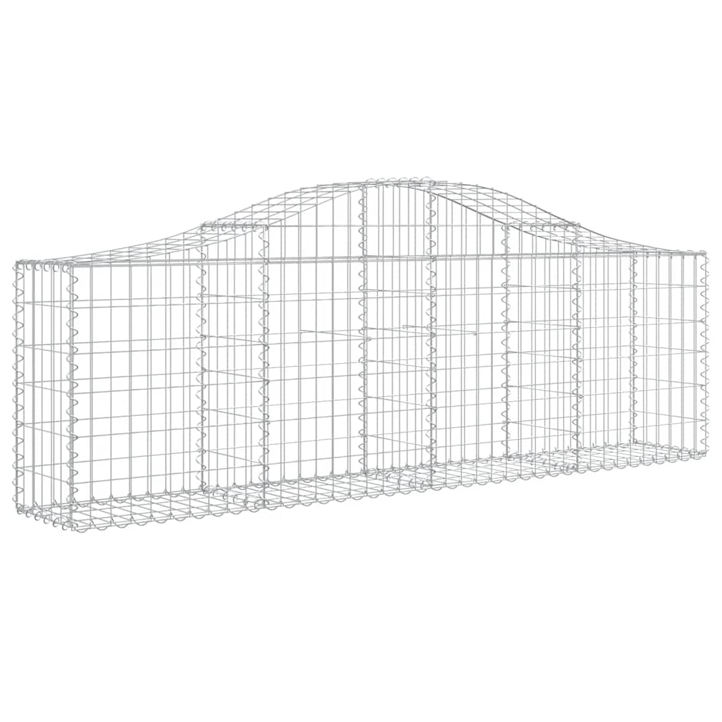 Išlenkti gabiono krepšiai, 3vnt., 200x30x60/80cm, geležis Išlenkti gabiono krepšiai, 3vnt., 200x30x60/80cm, geležis - Image 3