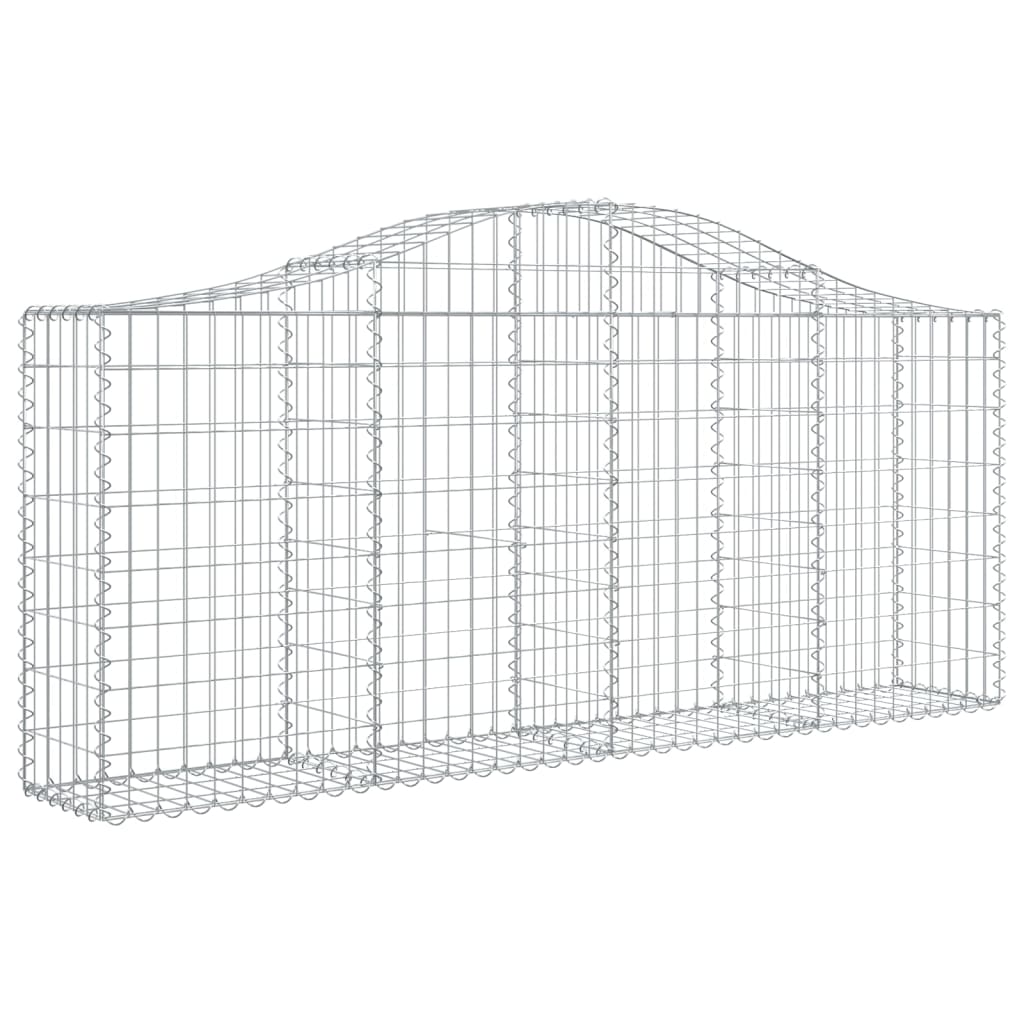 Išlenkti gabiono krepšiai, 5vnt., 200x30x80/100cm, geležis Išlenkti gabiono krepšiai, 5vnt., 200x30x80/100cm, geležis - Image 3