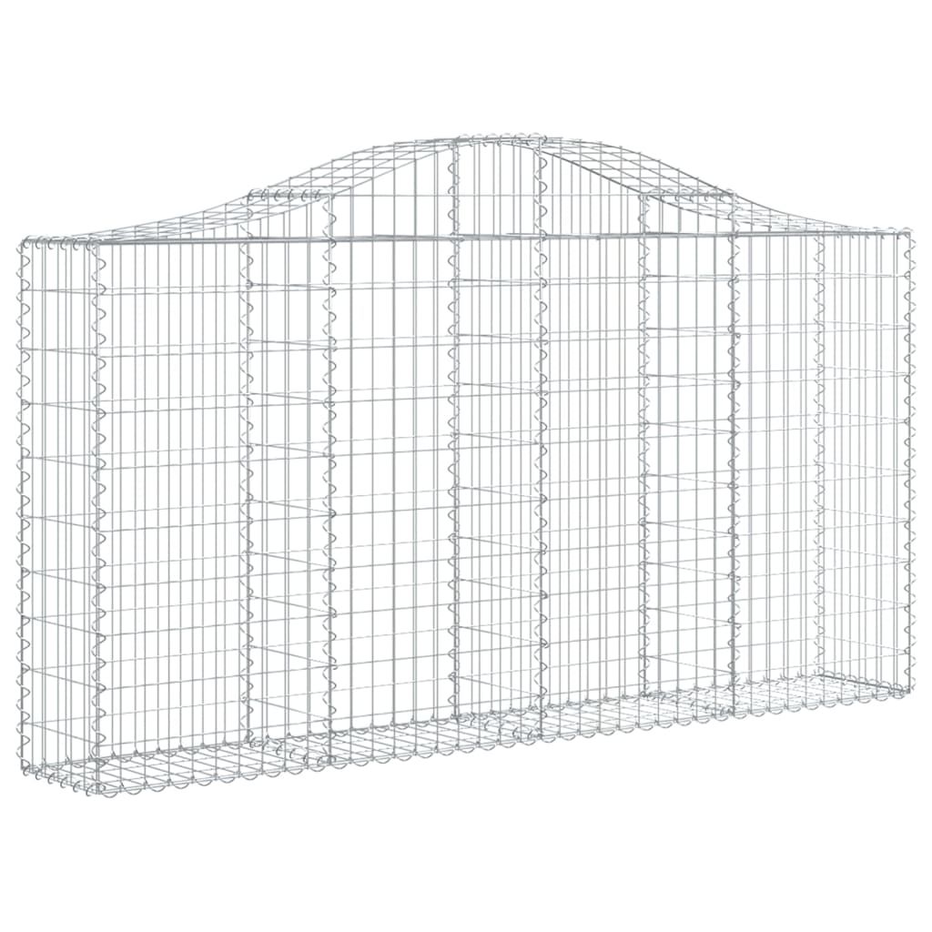 Išlenkti gabiono krepšiai, 8vnt., 200x30x100/120cm, geležis Išlenkti gabiono krepšiai, 8vnt., 200x30x100/120cm, geležis - Image 3