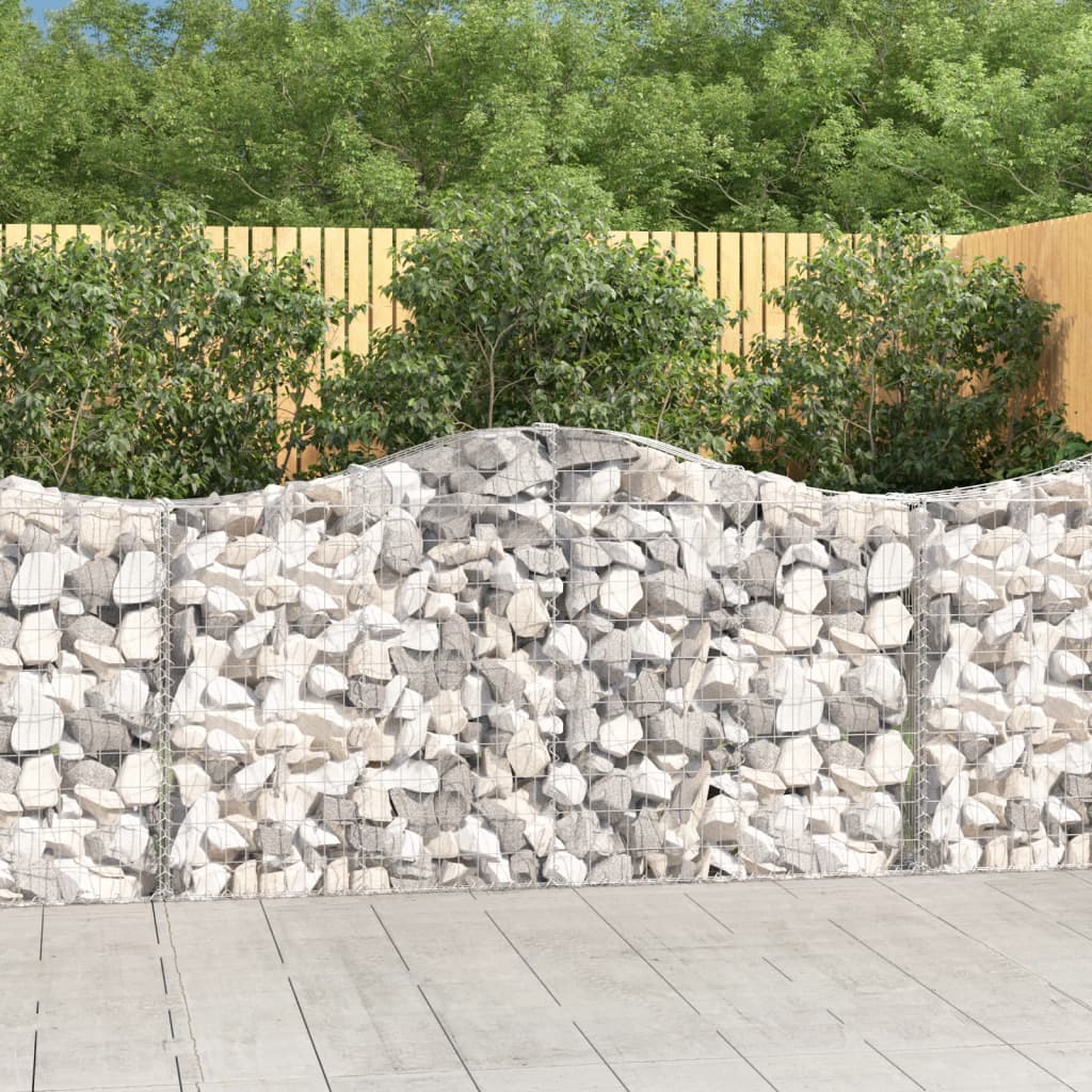 Išlenkti gabiono krepšiai, 10vnt., 200x30x100/120cm, geležis Išlenkti gabiono krepšiai, 10vnt., 200x30x100/120cm, geležis - Image 2