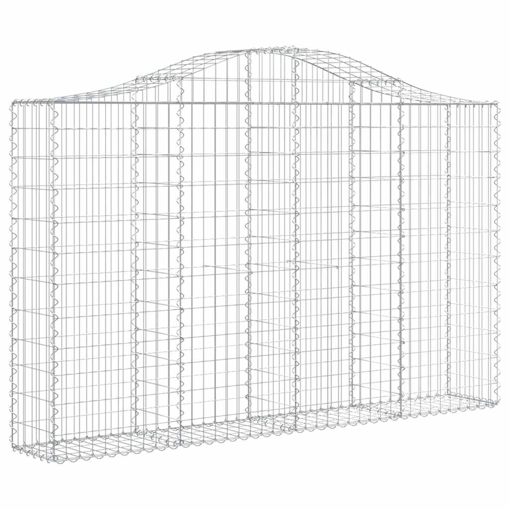 Išlenkti gabiono krepšiai, 2vnt., 200x30x120/140cm, geležis Išlenkti gabiono krepšiai, 2vnt., 200x30x120/140cm, geležis - Image 3