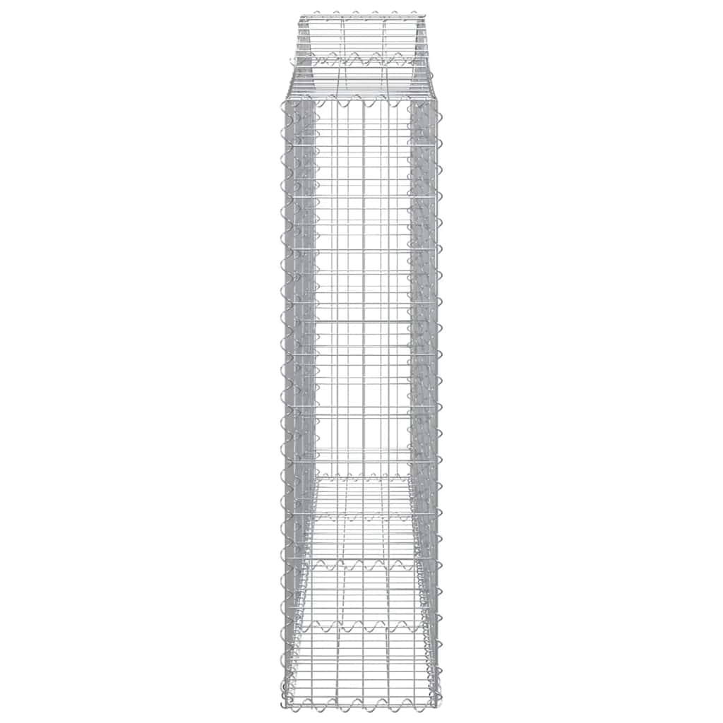 Išlenkti gabiono krepšiai, 2vnt., 200x30x120/140cm, geležis Išlenkti gabiono krepšiai, 2vnt., 200x30x120/140cm, geležis - Image 5