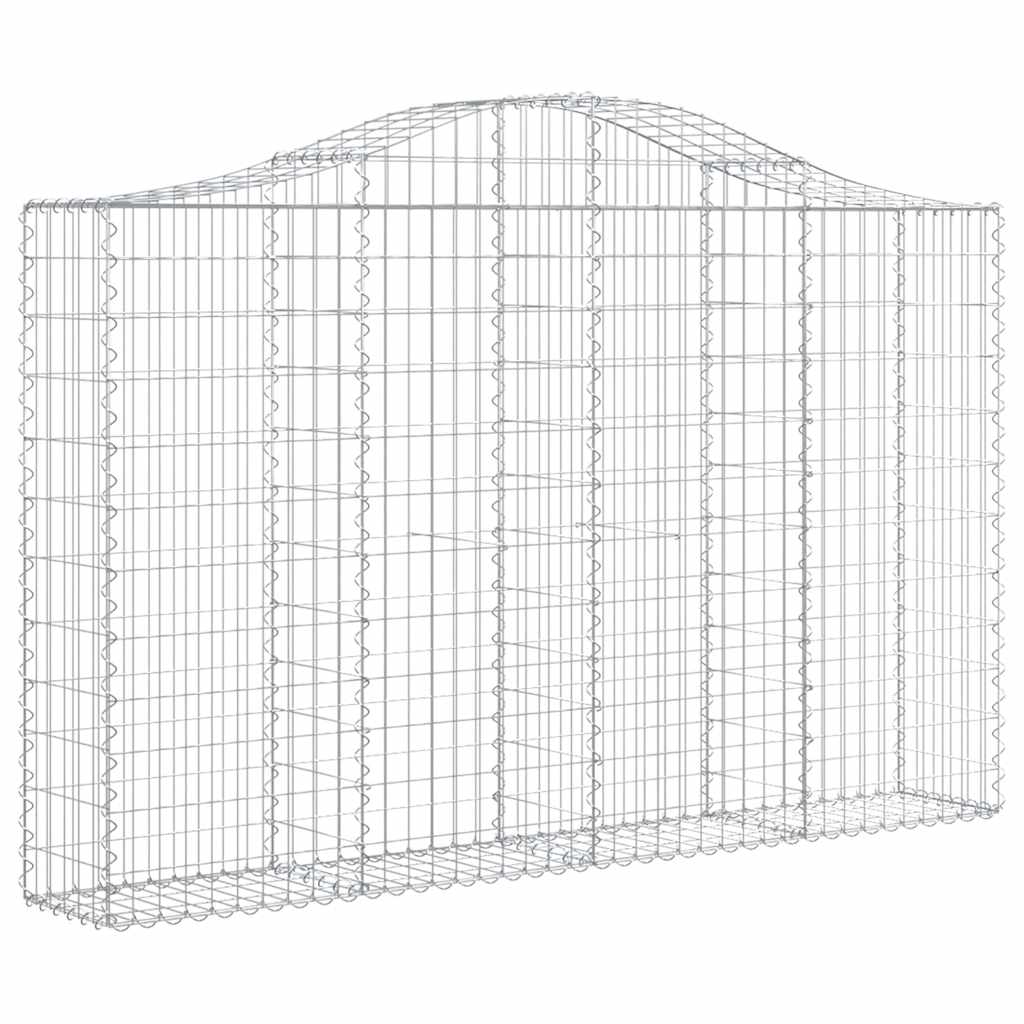 Išlenkti gabiono krepšiai, 3vnt., 200x30x120/140cm, geležis Išlenkti gabiono krepšiai, 3vnt., 200x30x120/140cm, geležis - Image 3