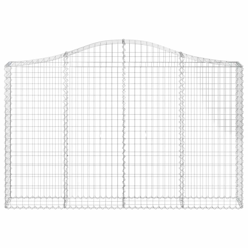 Išlenkti gabiono krepšiai, 3vnt., 200x30x120/140cm, geležis Išlenkti gabiono krepšiai, 3vnt., 200x30x120/140cm, geležis - Image 4