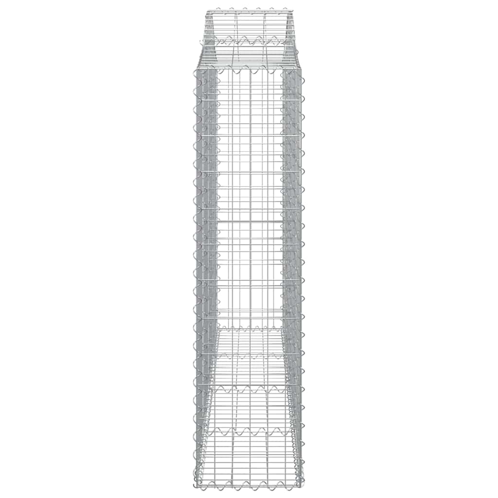 Išlenkti gabiono krepšiai, 3vnt., 200x30x120/140cm, geležis Išlenkti gabiono krepšiai, 3vnt., 200x30x120/140cm, geležis - Image 5