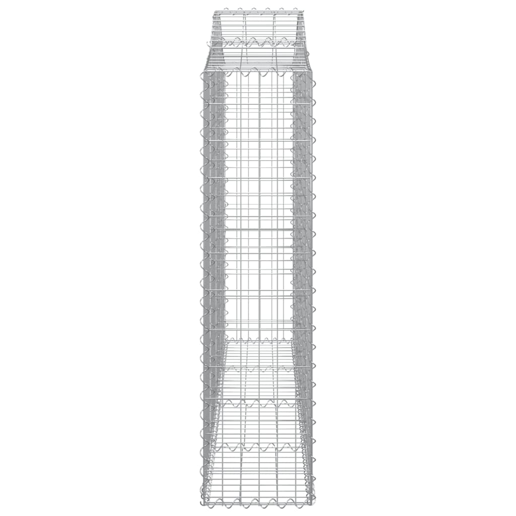 Išlenkti gabiono krepšiai, 14vnt., 200x30x120/140cm, geležis Išlenkti gabiono krepšiai, 14vnt., 200x30x120/140cm, geležis - Image 5
