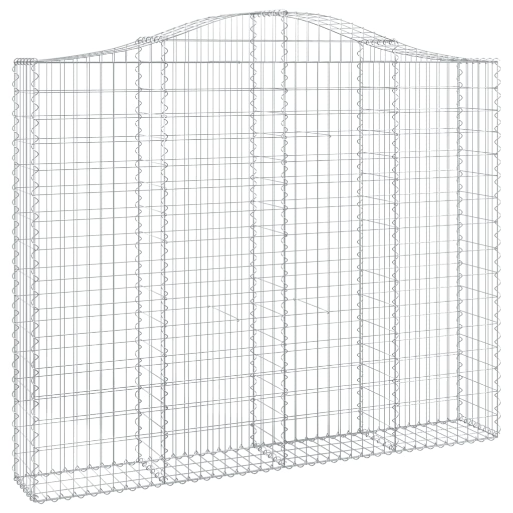 Išlenkti gabiono krepšiai, 7vnt., 200x30x160/180cm, geležis Išlenkti gabiono krepšiai, 7vnt., 200x30x160/180cm, geležis - Image 3