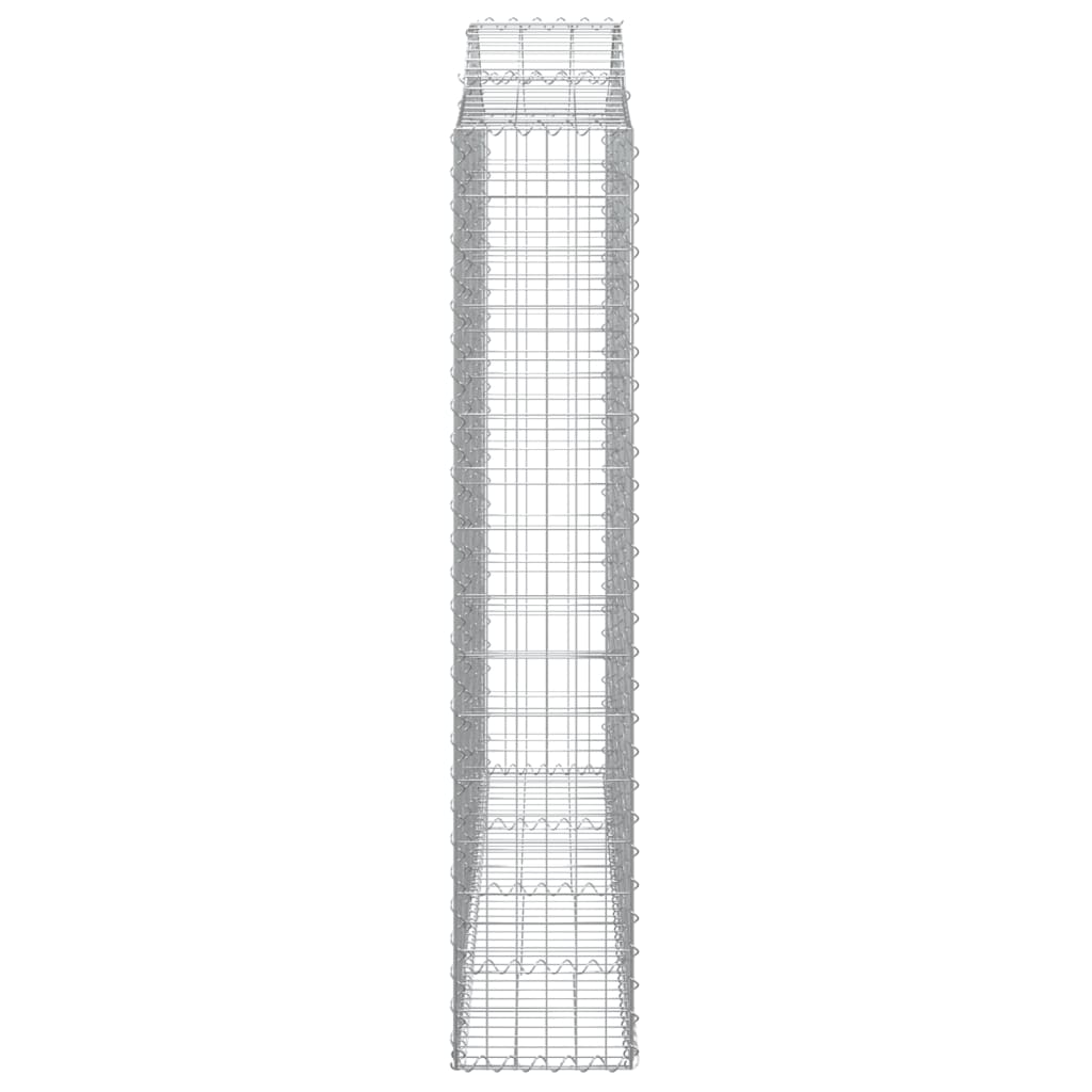 Išlenkti gabiono krepšiai, 7vnt., 200x30x160/180cm, geležis Išlenkti gabiono krepšiai, 7vnt., 200x30x160/180cm, geležis - Image 5