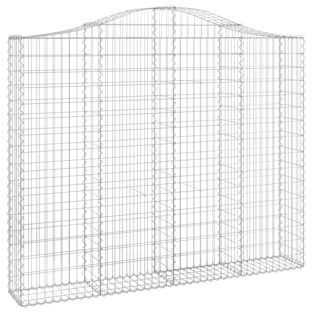 Išlenkti gabiono krepšiai, 13vnt., 200x30x160/180cm, geležis Išlenkti gabiono krepšiai, 13vnt., 200x30x160/180cm, geležis - Image 3