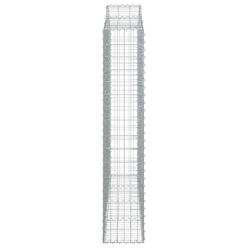 Išlenkti gabiono krepšiai, 13vnt., 200x30x160/180cm, geležis Išlenkti gabiono krepšiai, 13vnt., 200x30x160/180cm, geležis - Image 5