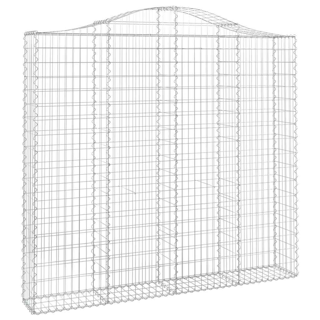 Išlenkti gabiono krepšiai, 7vnt., 200x30x180/200cm, geležis Išlenkti gabiono krepšiai, 7vnt., 200x30x180/200cm, geležis - Image 3