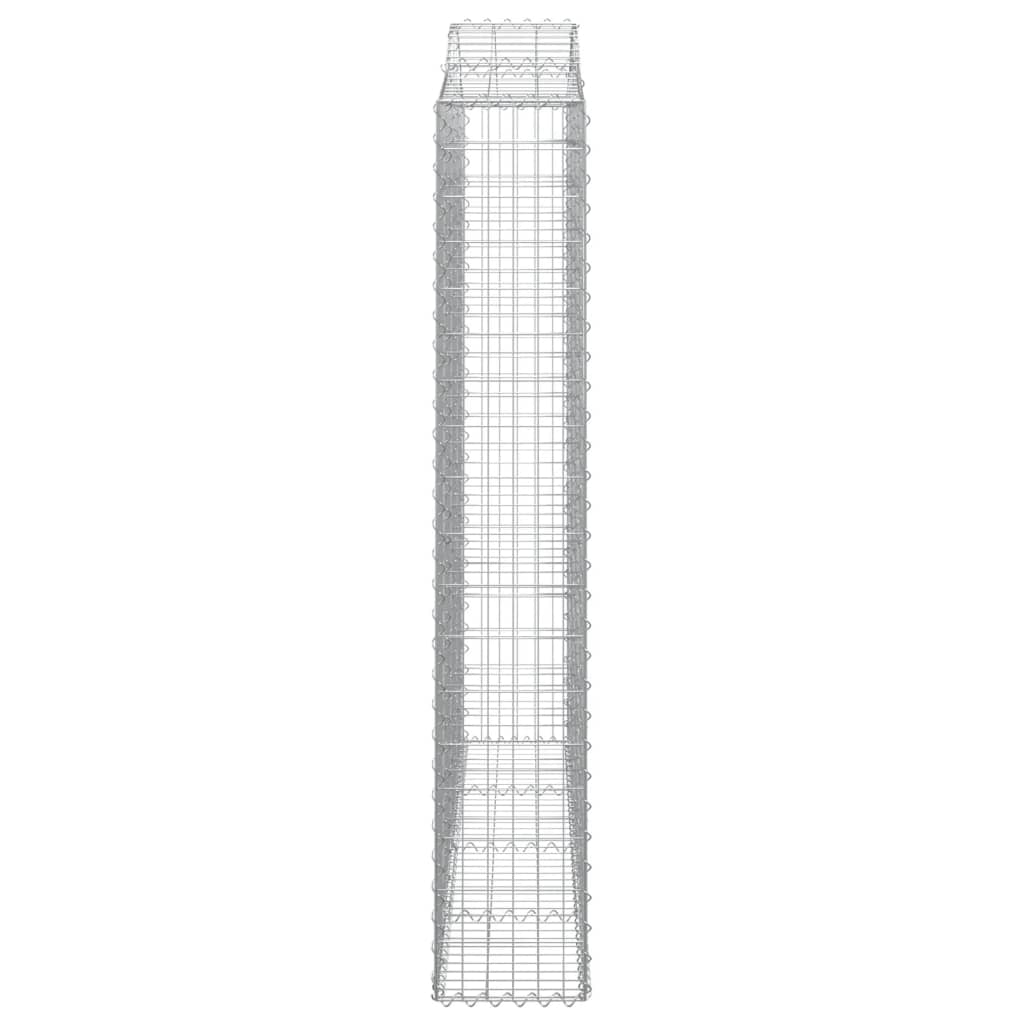 Išlenkti gabiono krepšiai, 13vnt., 200x30x180/200cm, geležis Išlenkti gabiono krepšiai, 13vnt., 200x30x180/200cm, geležis - Image 5