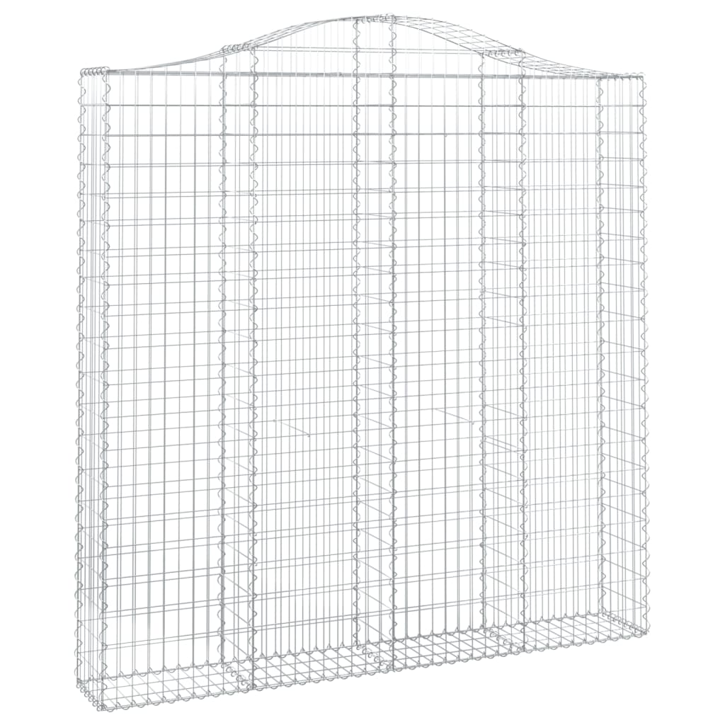 Išlenkti gabiono krepšiai, 2vnt., 200x30x200/220cm, geležis Išlenkti gabiono krepšiai, 2vnt., 200x30x200/220cm, geležis - Image 3