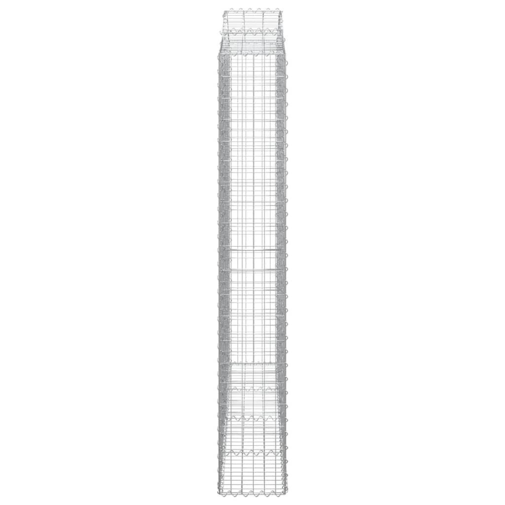 Išlenkti gabiono krepšiai, 2vnt., 200x30x200/220cm, geležis Išlenkti gabiono krepšiai, 2vnt., 200x30x200/220cm, geležis - Image 5