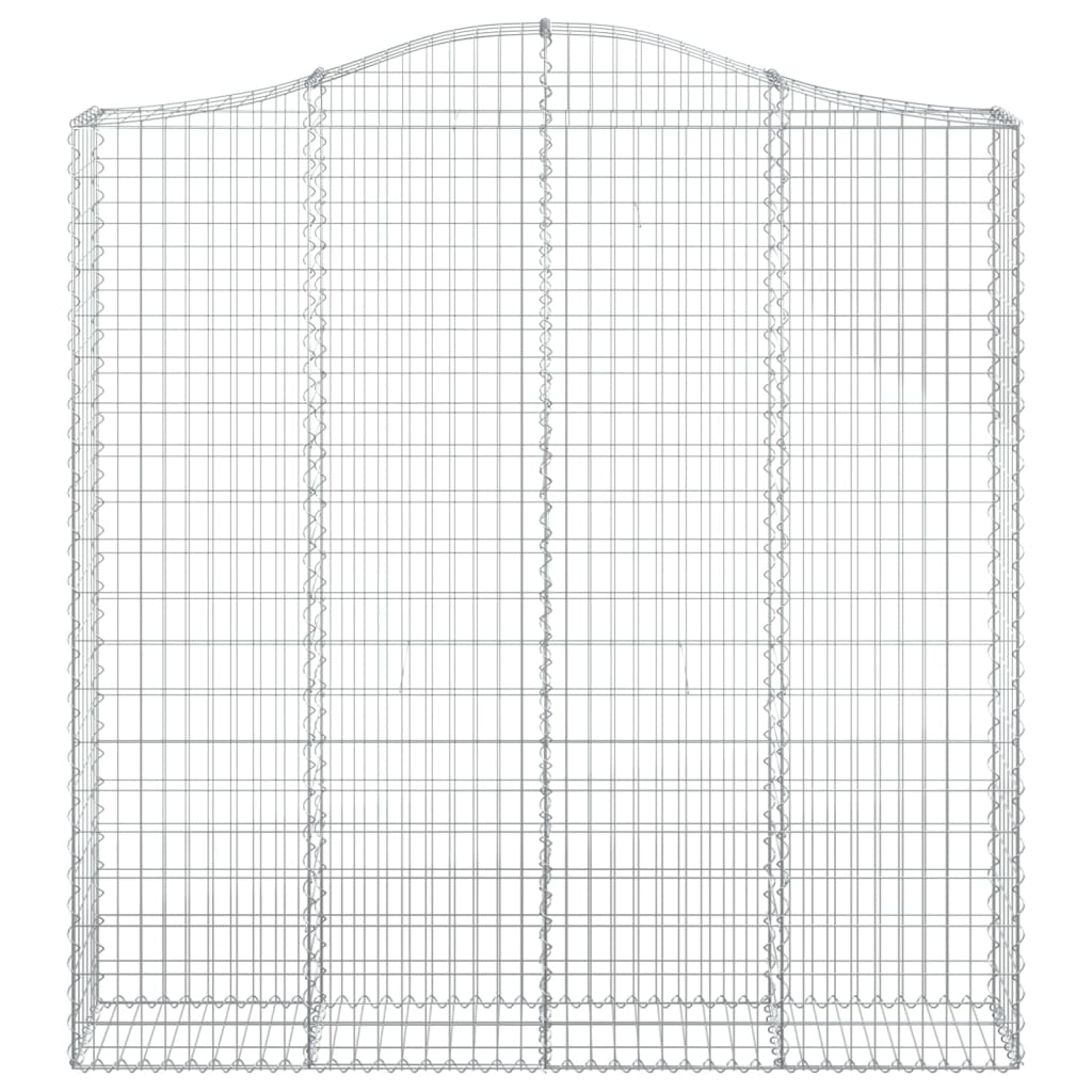Išlenkti gabiono krepšiai, 3vnt., 200x30x200/220cm, geležis Išlenkti gabiono krepšiai, 3vnt., 200x30x200/220cm, geležis - Image 4