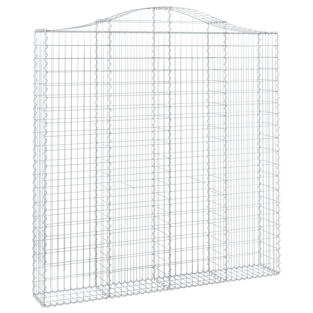Išlenkti gabiono krepšiai, 4vnt., 200x30x200/220cm, geležis Išlenkti gabiono krepšiai, 4vnt., 200x30x200/220cm, geležis - Image 3