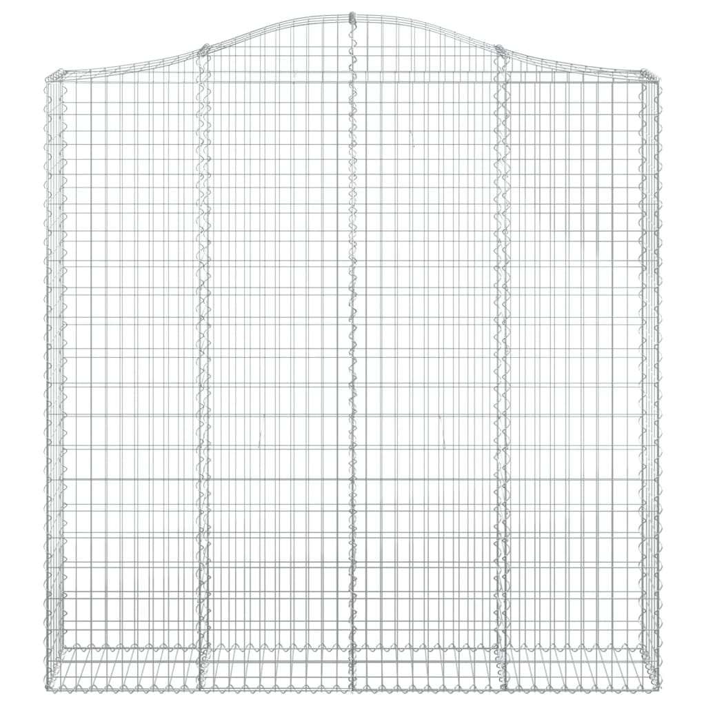 Išlenkti gabiono krepšiai, 4vnt., 200x30x200/220cm, geležis Išlenkti gabiono krepšiai, 4vnt., 200x30x200/220cm, geležis - Image 4