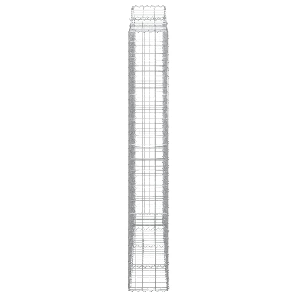 Išlenkti gabiono krepšiai, 4vnt., 200x30x200/220cm, geležis Išlenkti gabiono krepšiai, 4vnt., 200x30x200/220cm, geležis - Image 5