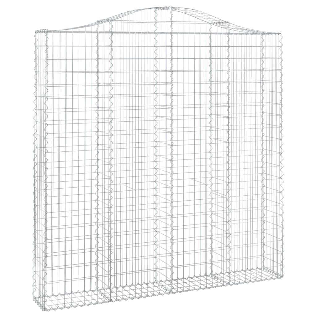 Išlenkti gabiono krepšiai, 5vnt., 200x30x200/220cm, geležis Išlenkti gabiono krepšiai, 5vnt., 200x30x200/220cm, geležis - Image 3