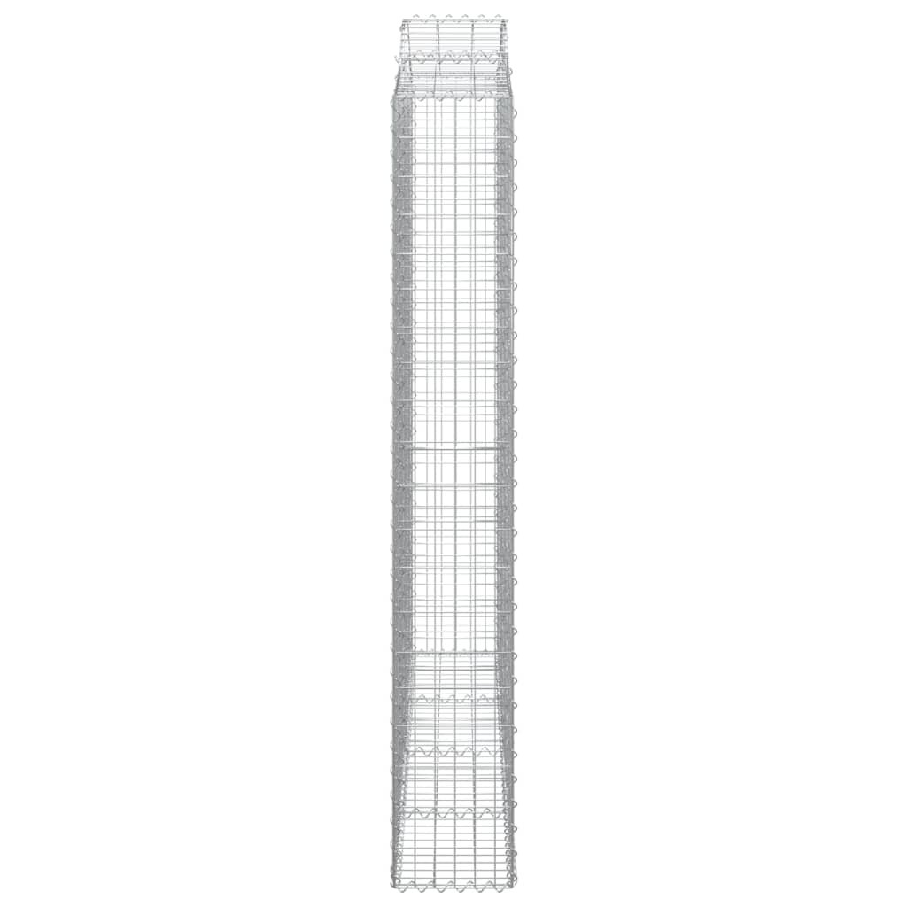 Išlenkti gabiono krepšiai, 5vnt., 200x30x200/220cm, geležis Išlenkti gabiono krepšiai, 5vnt., 200x30x200/220cm, geležis - Image 5