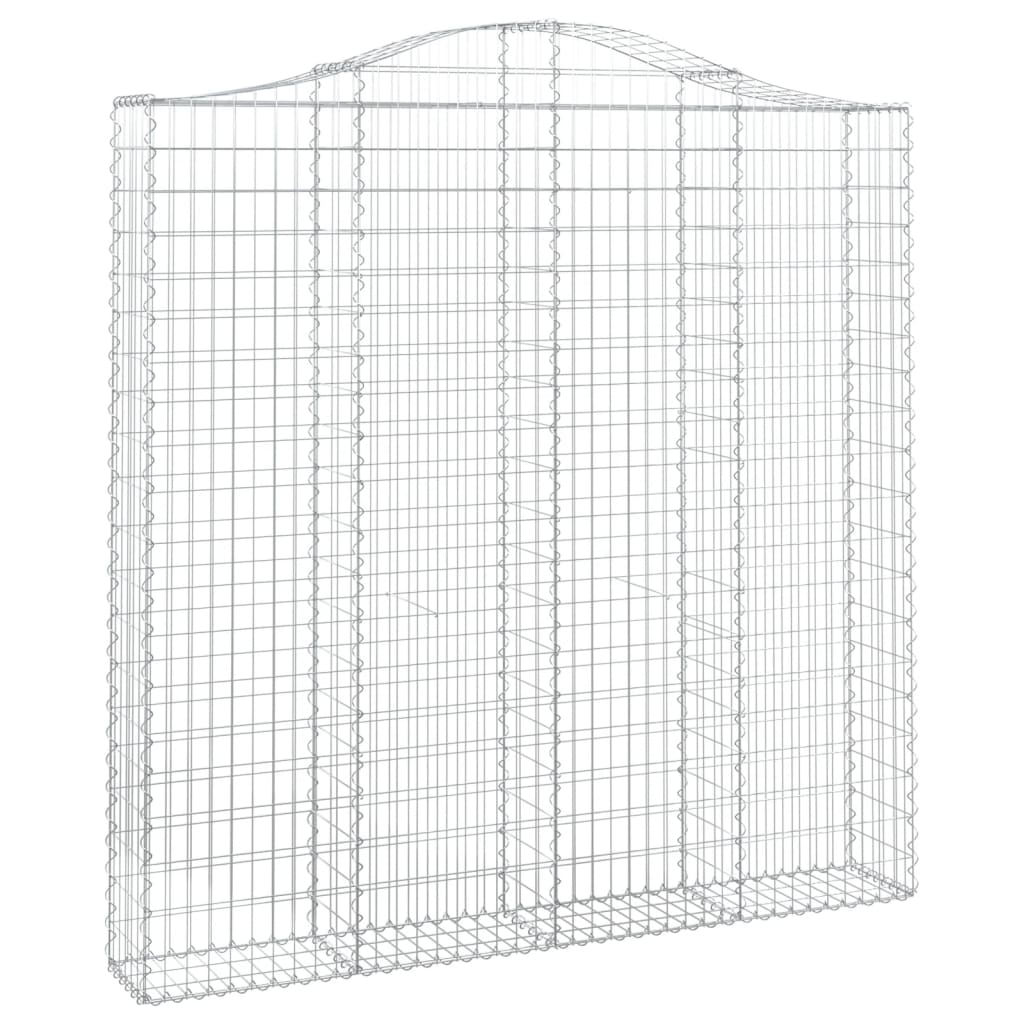 Išlenkti gabiono krepšiai, 13vnt., 200x30x200/220cm, geležis Išlenkti gabiono krepšiai, 13vnt., 200x30x200/220cm, geležis - Image 3