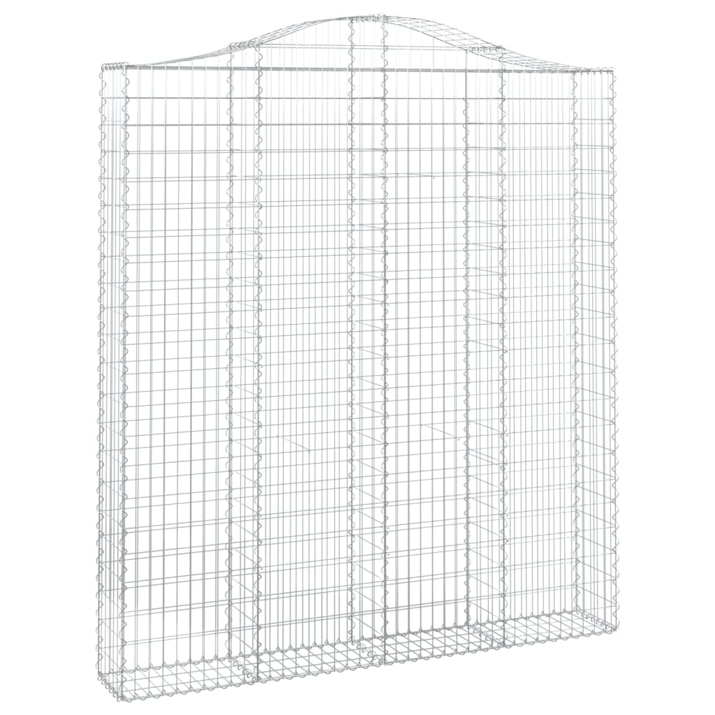 Išlenkti gabiono krepšiai, 3vnt., 200x30x220/240cm, geležis Išlenkti gabiono krepšiai, 3vnt., 200x30x220/240cm, geležis - Image 3