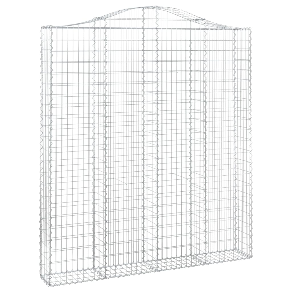 Išlenkti gabiono krepšiai, 12vnt., 200x30x220/240cm, geležis Išlenkti gabiono krepšiai, 12vnt., 200x30x220/240cm, geležis - Image 3