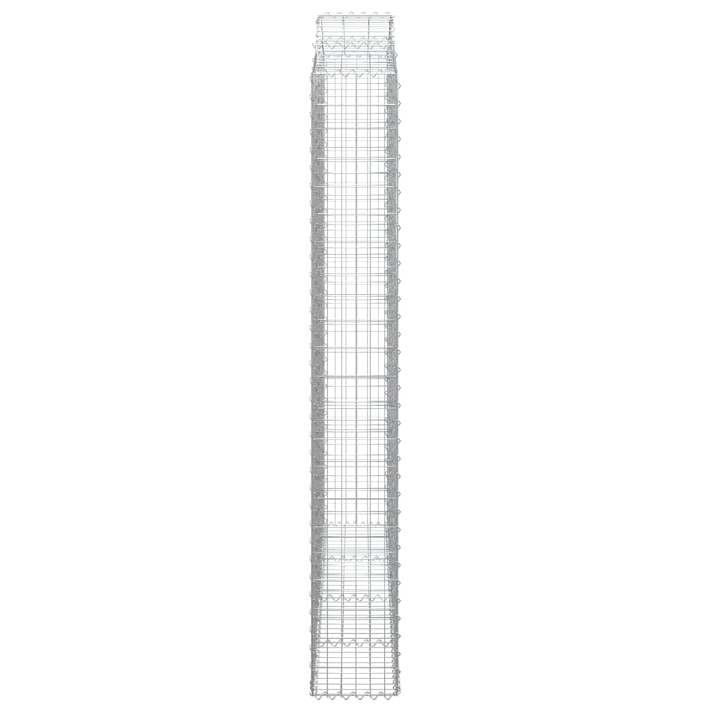Išlenkti gabiono krepšiai, 12vnt., 200x30x220/240cm, geležis Išlenkti gabiono krepšiai, 12vnt., 200x30x220/240cm, geležis - Image 5