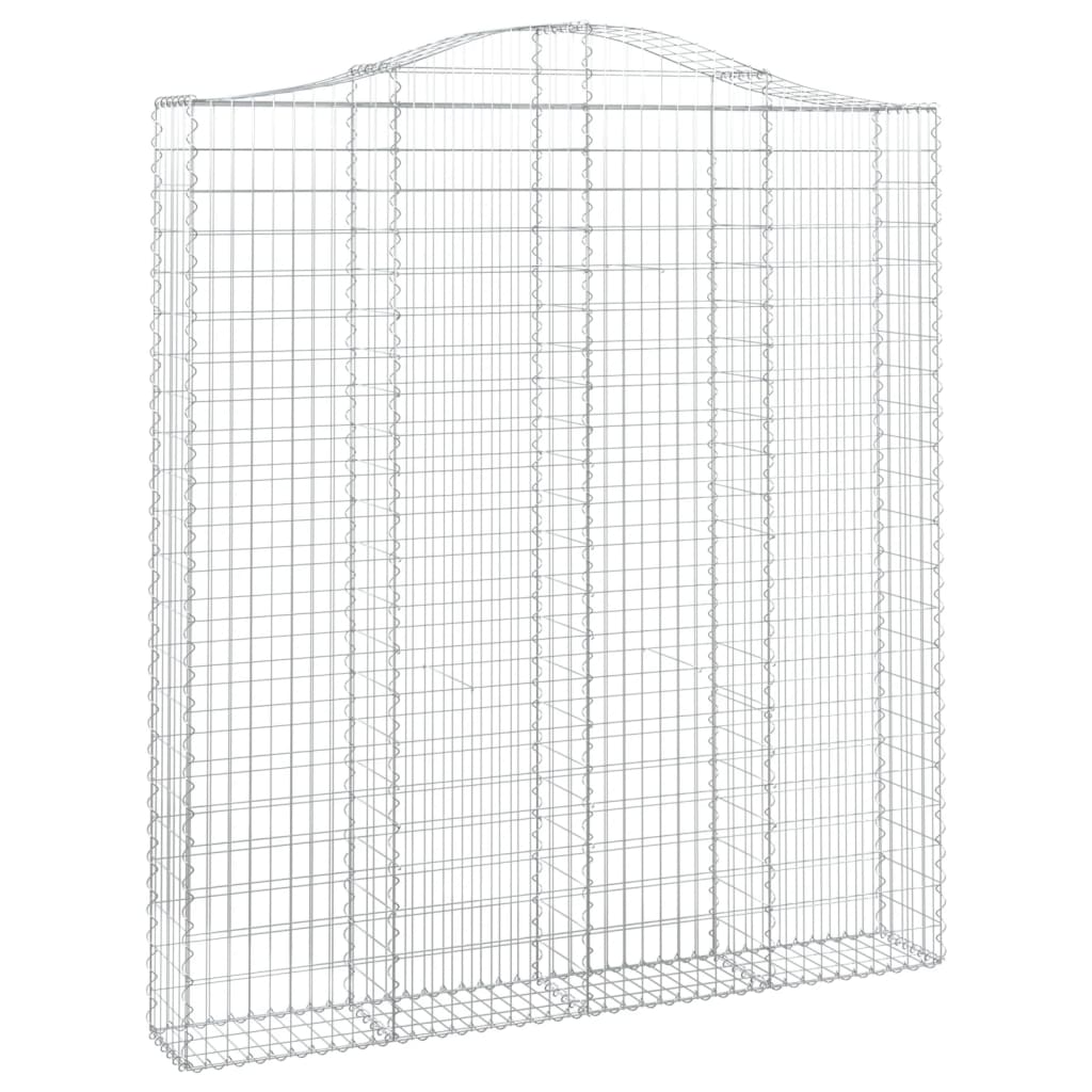 Išlenkti gabiono krepšiai, 15vnt., 200x30x220/240cm, geležis Išlenkti gabiono krepšiai, 15vnt., 200x30x220/240cm, geležis - Image 3