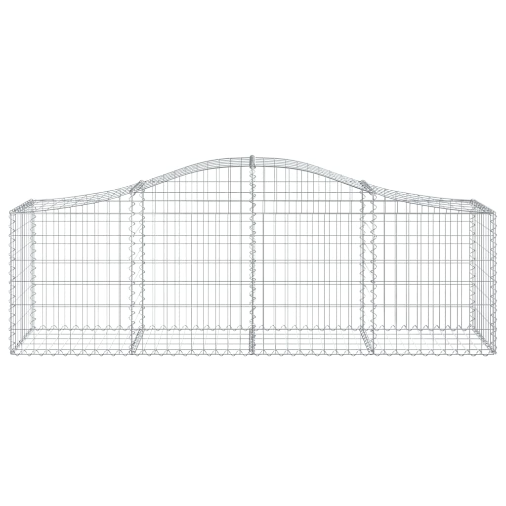 Išlenkti gabiono krepšiai, 3vnt., 200x50x60/80cm, geležis Išlenkti gabiono krepšiai, 3vnt., 200x50x60/80cm, geležis - Image 4