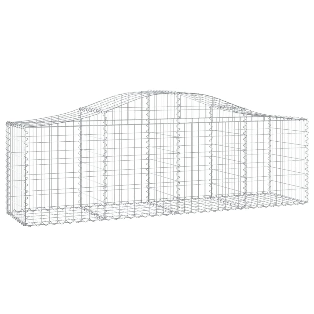 Išlenkti gabiono krepšiai, 8vnt., 200x50x60/80cm, geležis Išlenkti gabiono krepšiai, 8vnt., 200x50x60/80cm, geležis - Image 3