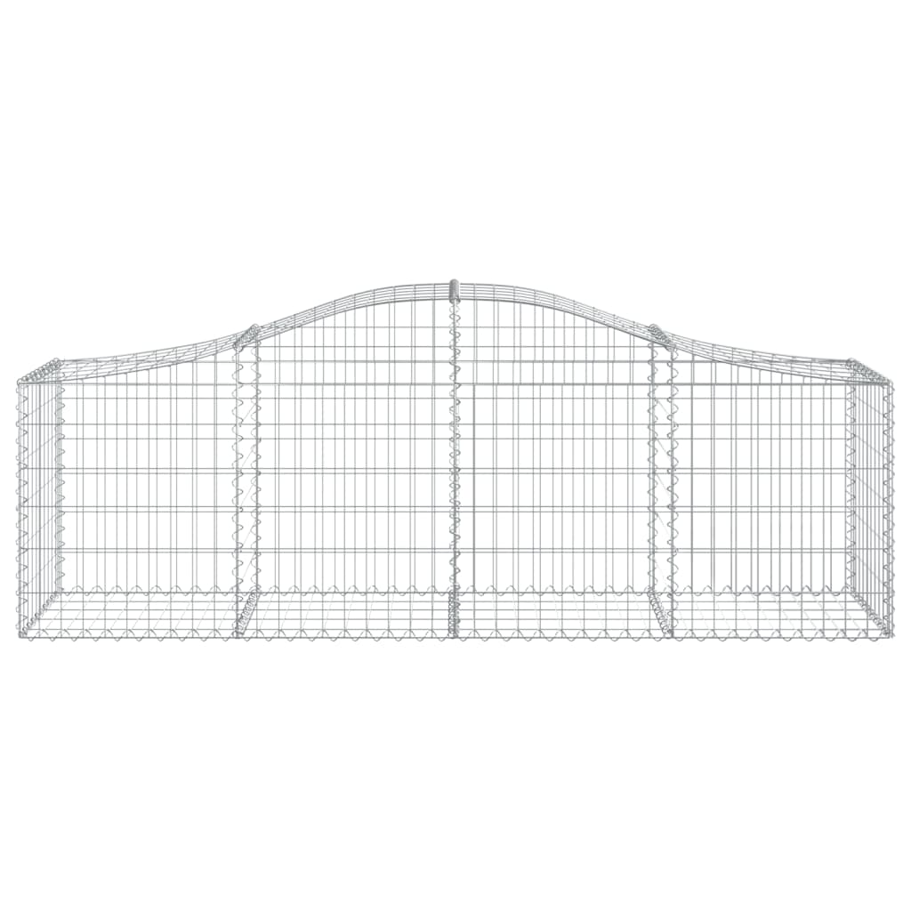 Išlenkti gabiono krepšiai, 8vnt., 200x50x60/80cm, geležis Išlenkti gabiono krepšiai, 8vnt., 200x50x60/80cm, geležis - Image 4