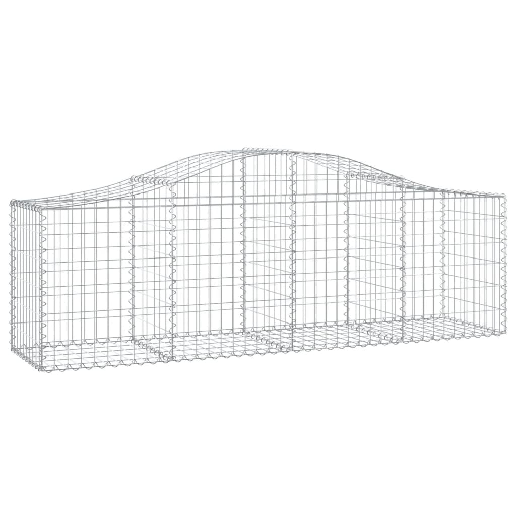 Išlenkti gabiono krepšiai, 13vnt., 200x50x60/80cm, geležis Išlenkti gabiono krepšiai, 13vnt., 200x50x60/80cm, geležis - Image 3
