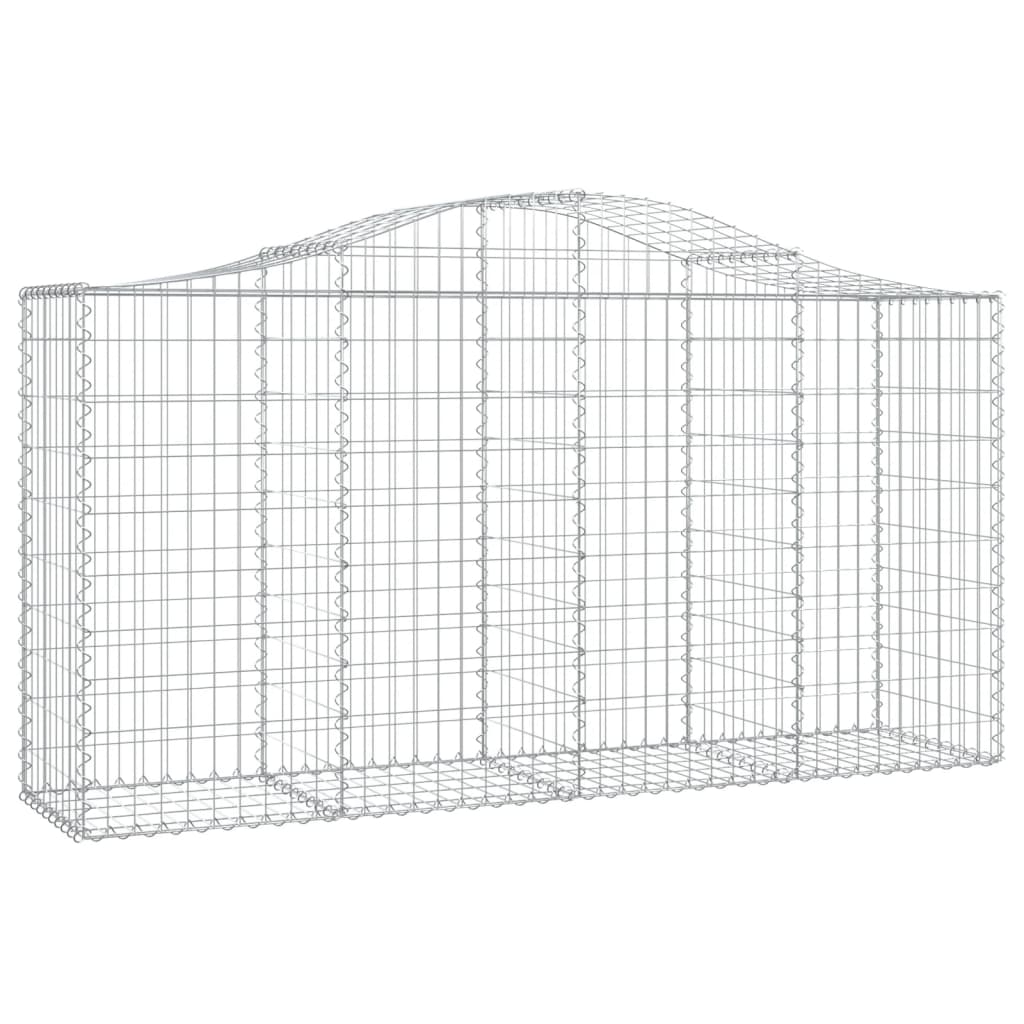 Išlenkti gabiono krepšiai, 4vnt., 200x50x100/120cm, geležis Išlenkti gabiono krepšiai, 4vnt., 200x50x100/120cm, geležis - Image 3