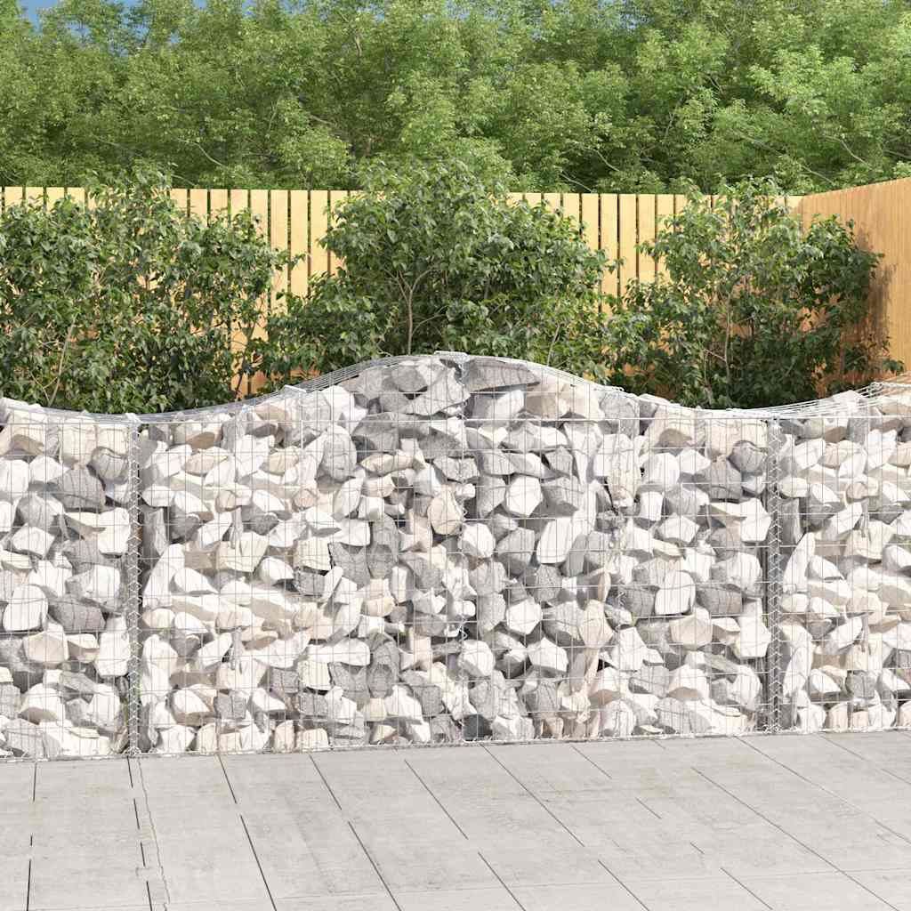 Išlenkti gabiono krepšiai, 8vnt., 200x50x100/120cm, geležis Išlenkti gabiono krepšiai, 8vnt., 200x50x100/120cm, geležis - Image 2