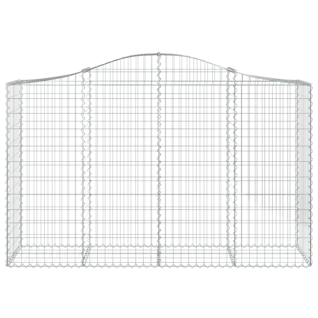 Išlenkti gabiono krepšiai, 3vnt., 200x50x120/140cm, geležis Išlenkti gabiono krepšiai, 3vnt., 200x50x120/140cm, geležis - Image 4