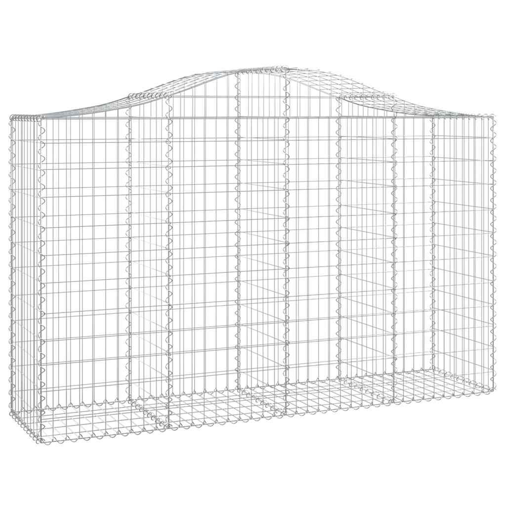 Išlenkti gabiono krepšiai, 5vnt., 200x50x120/140cm, geležis Išlenkti gabiono krepšiai, 5vnt., 200x50x120/140cm, geležis - Image 3