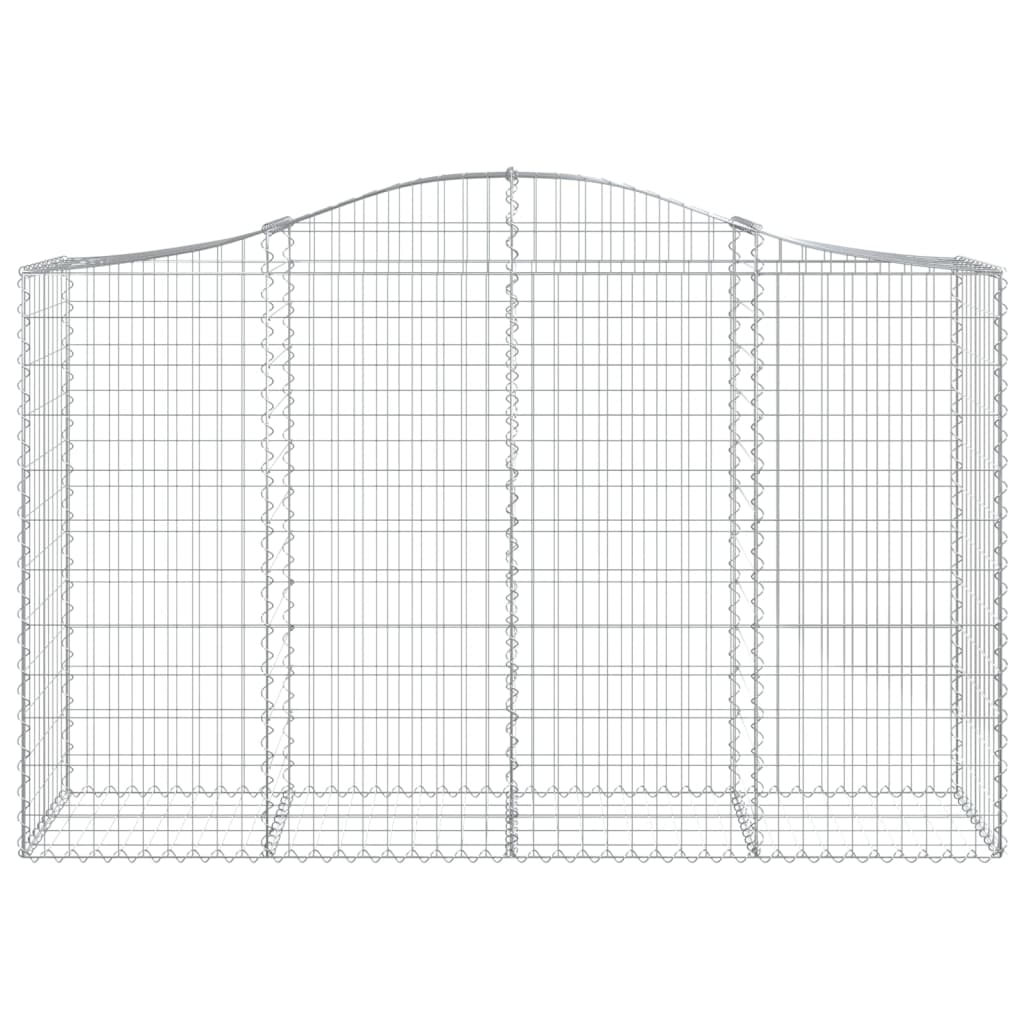 Išlenkti gabiono krepšiai, 6vnt., 200x50x120/140cm, geležis Išlenkti gabiono krepšiai, 6vnt., 200x50x120/140cm, geležis - Image 4