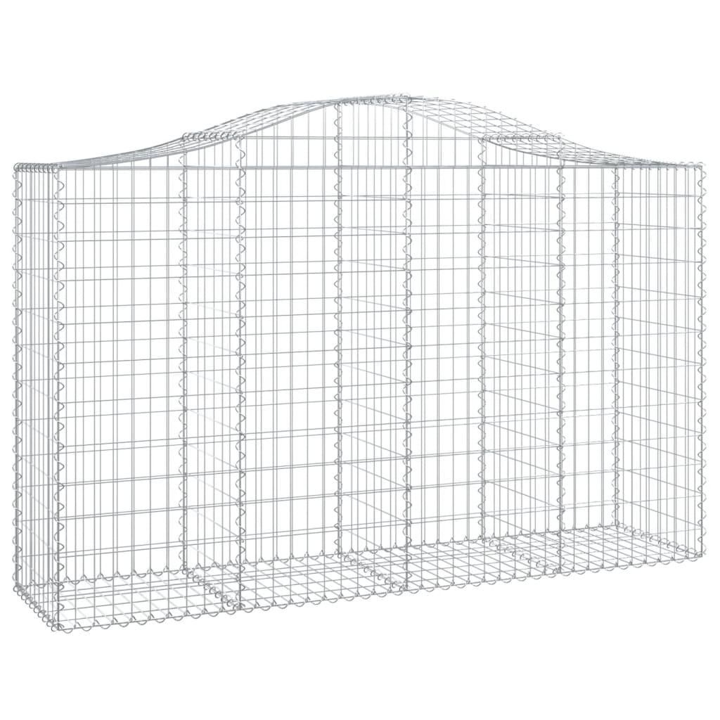Išlenkti gabiono krepšiai, 12vnt., 200x50x120/140cm, geležis Išlenkti gabiono krepšiai, 12vnt., 200x50x120/140cm, geležis - Image 3