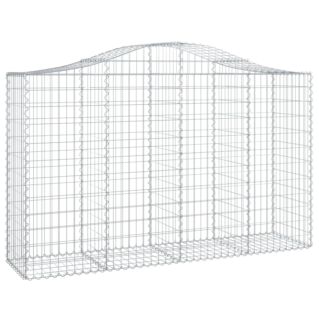 Išlenkti gabiono krepšiai, 14vnt., 200x50x120/140cm, geležis Išlenkti gabiono krepšiai, 14vnt., 200x50x120/140cm, geležis - Image 3