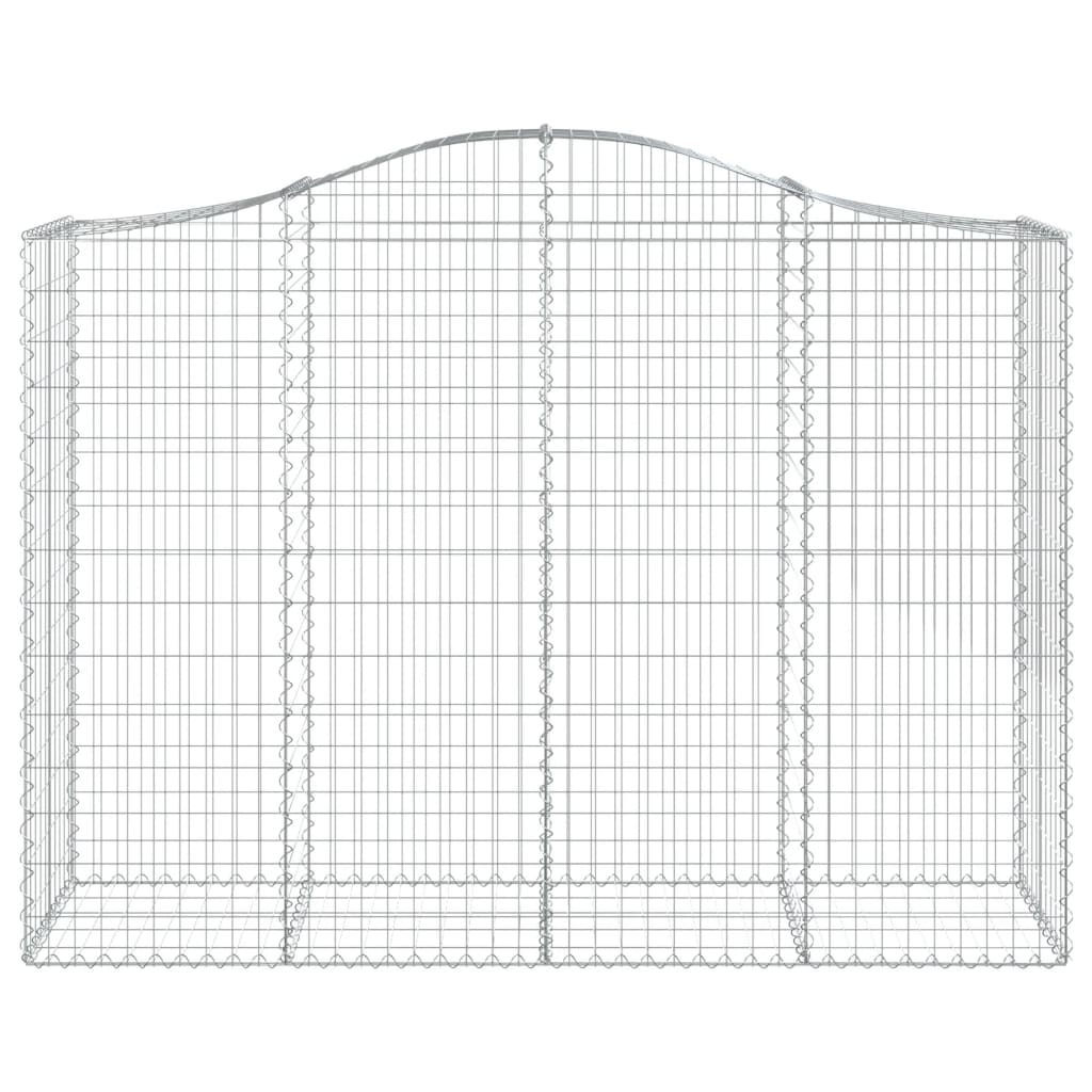Išlenkti gabiono krepšiai, 4vnt., 200x50x140/160cm, geležis Išlenkti gabiono krepšiai, 4vnt., 200x50x140/160cm, geležis - Image 4